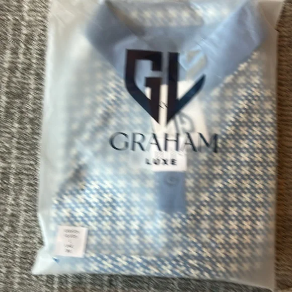 Graham Luxe Leighton Patterned Polo Shirt L - Picture 4 of 4